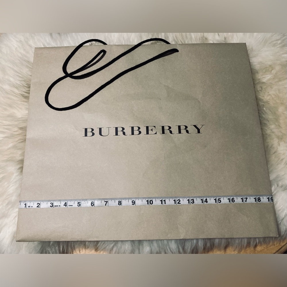 Burberry Paper Bag - Approximately in size 19x17x7.5